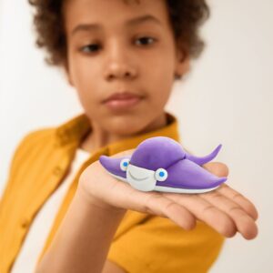 Hey Clay -  Shark, Octopus, Stingray, Series Ocean,  პლასტელინის ნაკრები - Image 7