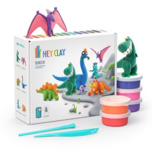 Hey Clay -  Dinos  პლასტელინის ნაკრები  15ც - Image 6