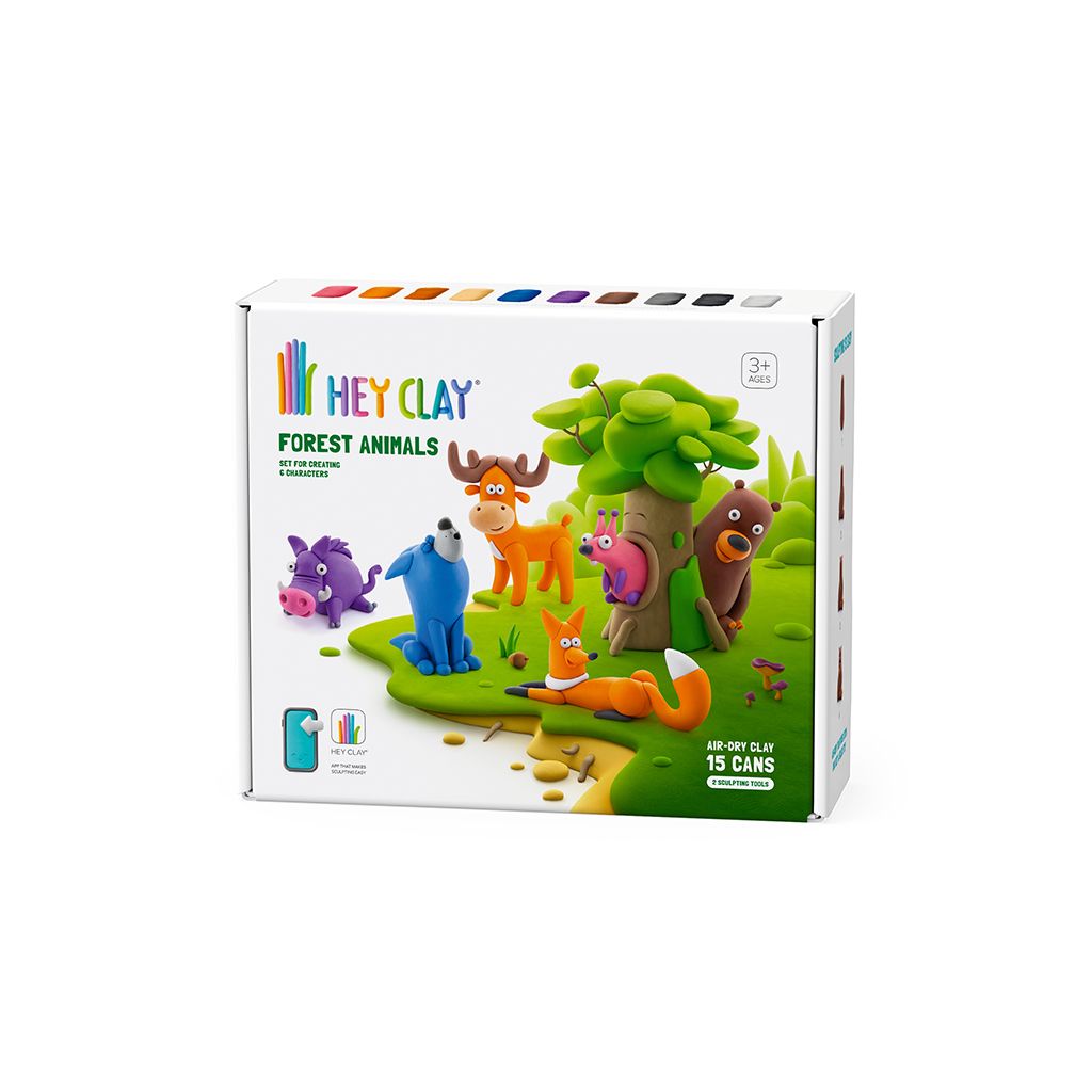Hey Clay -  Forest Animals,  პლასტელინის ნაკრები - Image 1