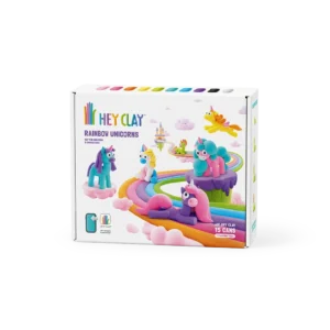Hey Clay -  Rainbow Unicorns,  პლასტელინის ნაკრები