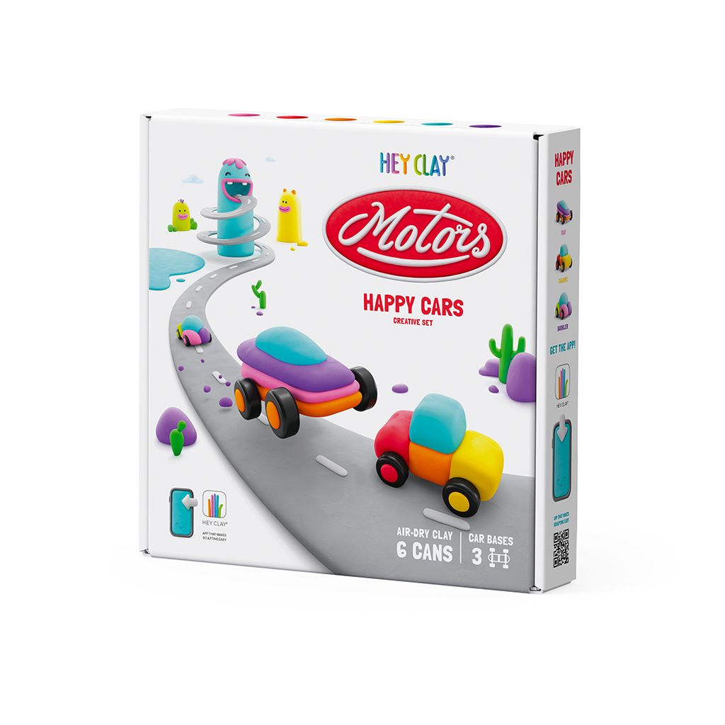 Hey Clay -  Happy Cars, series Motors,  პლასტელინის ნაკრები - Image 1