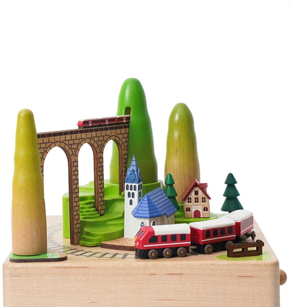 Wooderful Life -ხის დეკორატიული სათამაშო - Carillon Mount Train